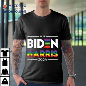 Joe Biden Kamala Harris Rainbow Gay Pride Lgbt Election Tshirt
