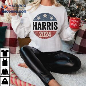 Kamala Harris 2024 For President Retro Button Election Shirt