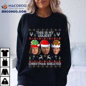 This Is My Ugliest Christmas Sweater Funny Joe Biden Kamala Shirt