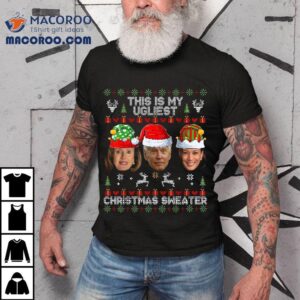 This Is My Ugliest Christmas Sweater Funny Joe Biden Kamala Tshirt