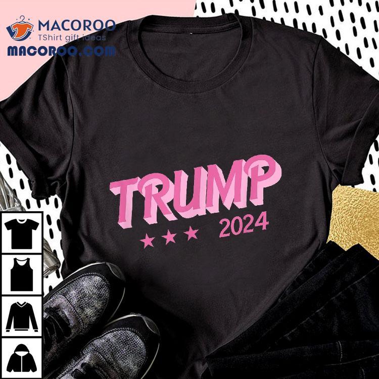 Trump 2024 – Funny Donald Pink Bubble Letters Shirt Trump 2024 – Funny Donald Pink Bubble Letters Shirt
