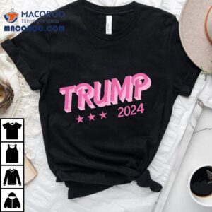 Trump 2024 - Funny Donald Pink Bubble Letters Shirt 2 Trump Funny Donald Pink Bubble Letters Tshirt