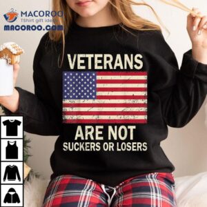 Veterans Are Not Suckers Or Losers Biden 2020 Anti Trump Shirt