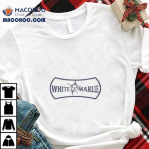 White Marlie Fish Logo Tshirt