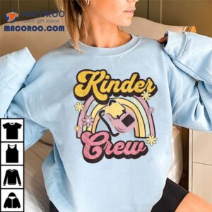 St Back To School Kinder Crew Funny Kindergarten Teachers Tshirt