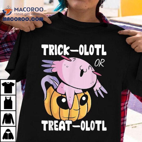 Axolotl Halloween Costume Pumpkin Shirt