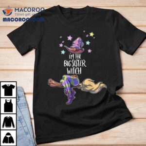 Big Sister Witch Halloween Group Matching Tshirt