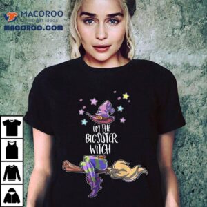 Big Sister Witch Halloween Group Matching Tshirt