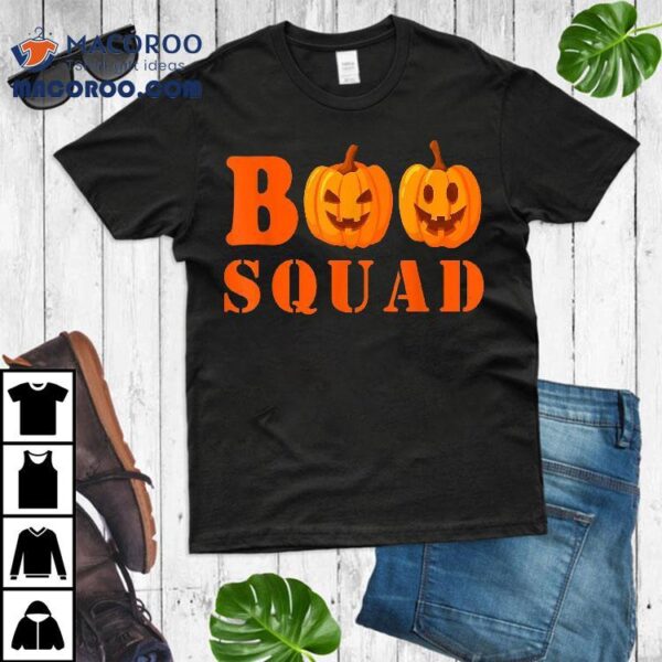 Boo Squad Funny Halloween Pumpkins Shirt