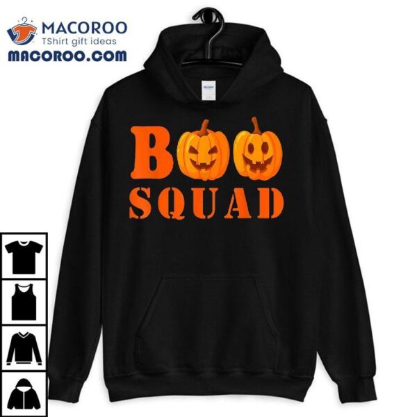 Boo Squad Funny Halloween Pumpkins Shirt