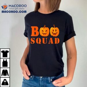 Boo Squad Funny Halloween Pumpkins Tshirt