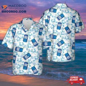 Bud Light Floral, Flowers, Beer Hawaiian Shirt