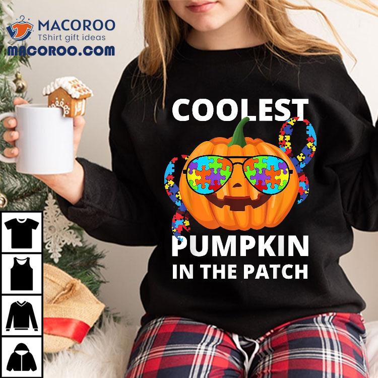 Coolest Pumpkin In The Patch Autism Halloween Shirt Coolest Pumpkin In The Patch Autism Halloween Shirt
