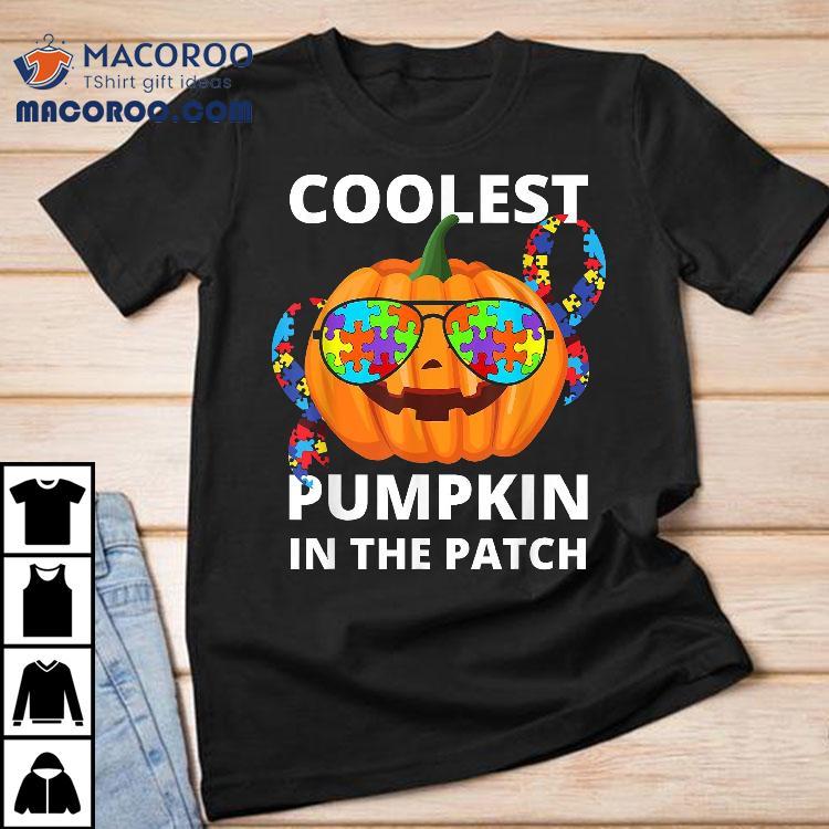 Coolest Pumpkin In The Patch Autism Halloween Shirt Coolest Pumpkin In The Patch Autism Halloween Shirt