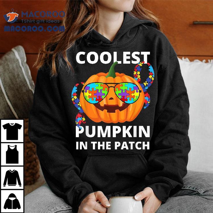 Coolest Pumpkin In The Patch Autism Halloween Shirt Coolest Pumpkin In The Patch Autism Halloween Shirt