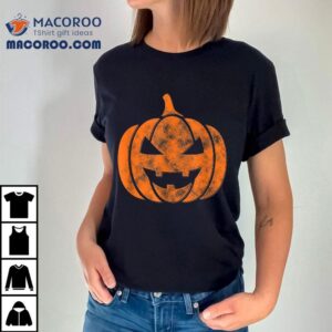 Cute Funny Retro Vintage Halloween Pumpkin Shirt