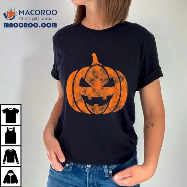 Cute Funny Retro Vintage Halloween Pumpkin Shirt