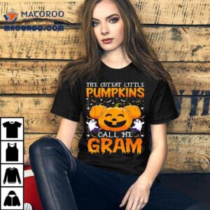 Cutest Little Pumpkins Call Me Gram Halloween Pumpkin Shirt