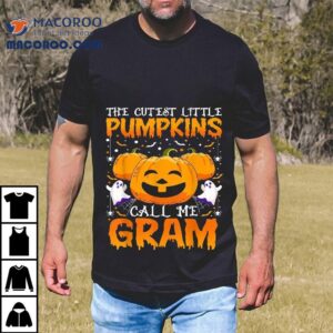 Cutest Little Pumpkins Call Me Gram Halloween Pumpkin Tshirt