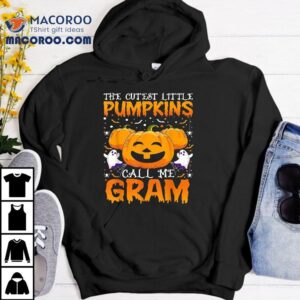 Cutest Little Pumpkins Call Me Gram Halloween Pumpkin Tshirt