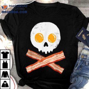 Egg Bacon Spooky Skull Gift Halloween Shirt