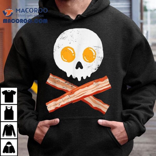 Egg Bacon Spooky Skull Gift Halloween Shirt