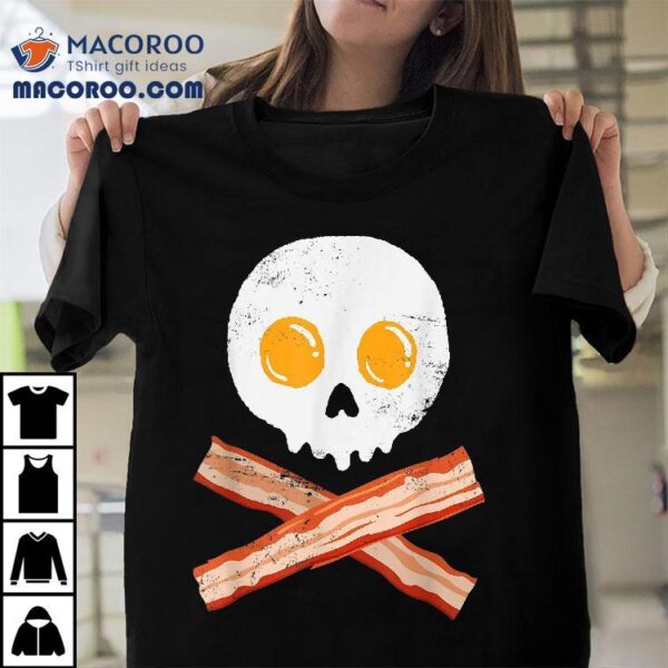 Egg Bacon Spooky Skull Gift Halloween Shirt