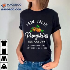 Farm Fresh Pumpkins Fall Halloween Retro Vintage Tshirt