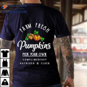 Farm Fresh Pumpkins Fall Halloween Retro Vintage Tshirt