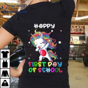 First Day Of School Unicorn Teachers Back To Tshirt