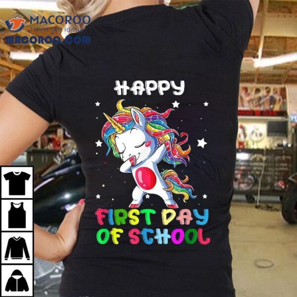 First Day Of School Unicorn Teachers Back To Shirt