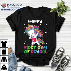 First Day Of School Unicorn Teachers Back To Tshirt