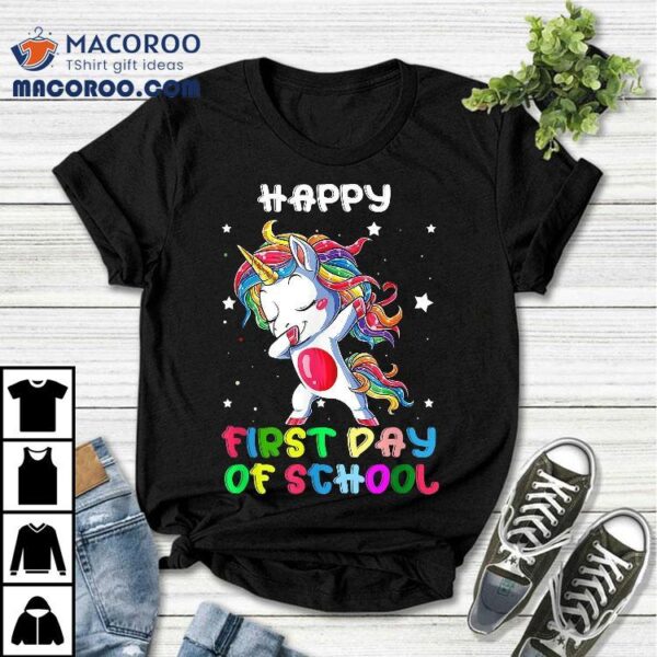 First Day Of School Unicorn Teachers Back To Shirt