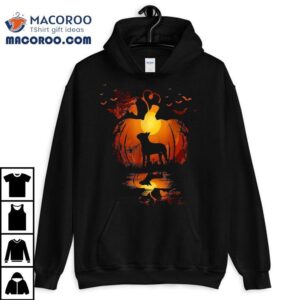 Funny Boston Terrier Dog In The Pumpkin Halloween Autumn Tshirt