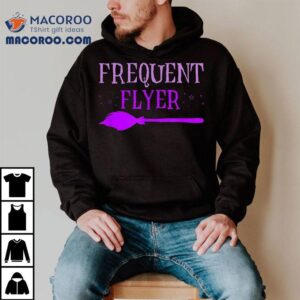 Funny Frequent Flyer Witch Broom Halloween Shirt
