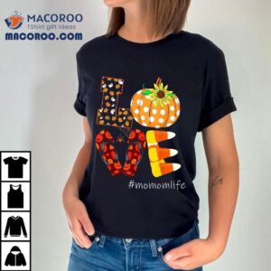 Funny Love Momomlife Pumpkin Flip Flops Momom Life Halloween Tshirt