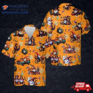 Gnomes Halloween Hawaiian Shirt