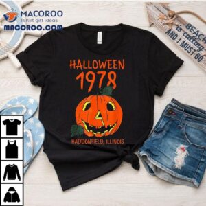 Halloween 1978 Holiday Spooky Gift Myers Pumpkin Haddonfield Shirt