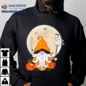 Halloween Cat Gnome Cute Costume Pumpkin Tshirt