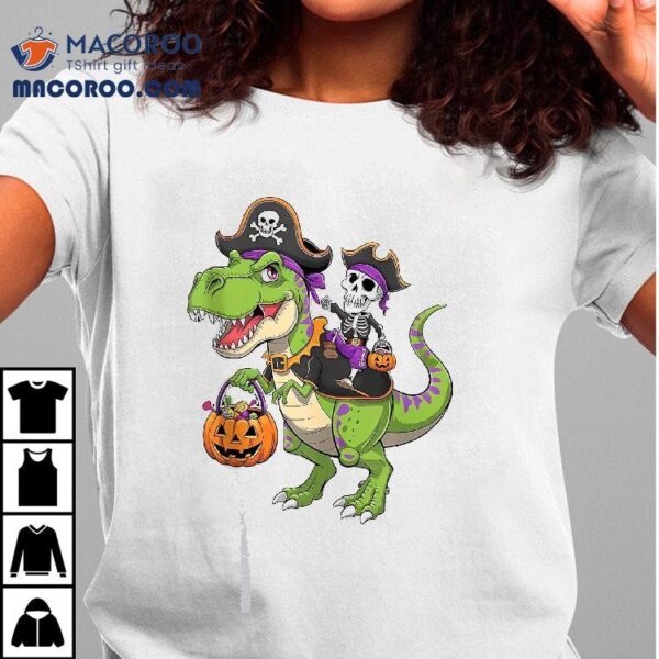 Halloween Funny T Rex Dady Dinosaur Pirate Trick Treat Tank Top