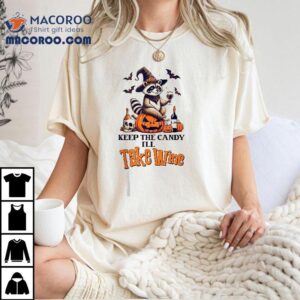 Halloween Wine Lover Racoon Keep The Candy I’ll Take Tank Top