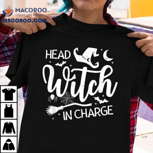 Head Witch In Charge Funny Halloween Hat For Shirt