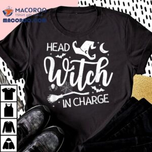 Head Witch In Charge Funny Halloween Hat For Tshirt