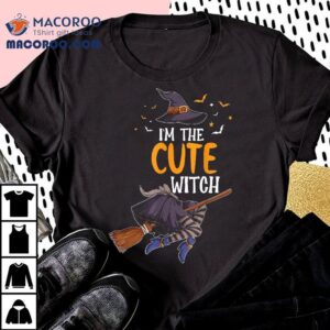 I M The Cute Witch Halloween Matching Group Costume Tshirt