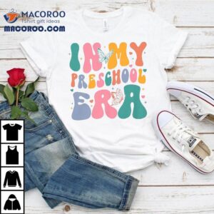 In My Preschool Era Cute Groovy Back To School Kids Tshirt