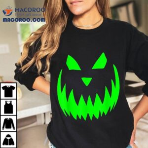 Jack O’ Lantern Face Lime Green| Halloween Pumpkin Shirt