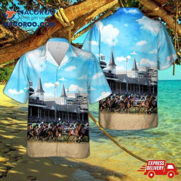 Kentucky Derby Horse Racing Hawaiian Shirt