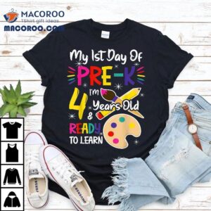 My First Day Of Pre K Years Old Back To School Tshirt