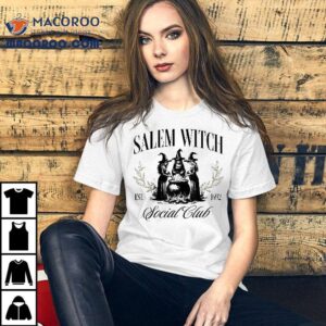 Salem 1692 Social Club Witch Halloween Witchy Girls Shirt