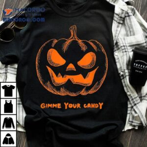 Scary Pumpkin Halloween Graphic Tshirt